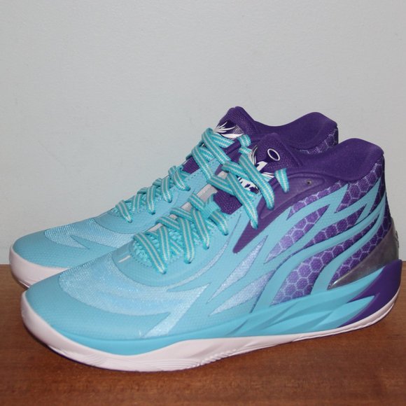 Puma MB.02 Queen City Basketball Shoes Mens 9 Blue Melo LaMelo Ball